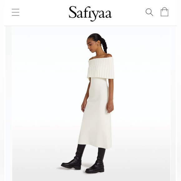 SAFIYAA RISETTE IVORY MIDI DRESS - Picture 8 of 9